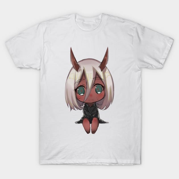 Darling in the FRANXX zerotwo T-Shirt by hentaifanatic